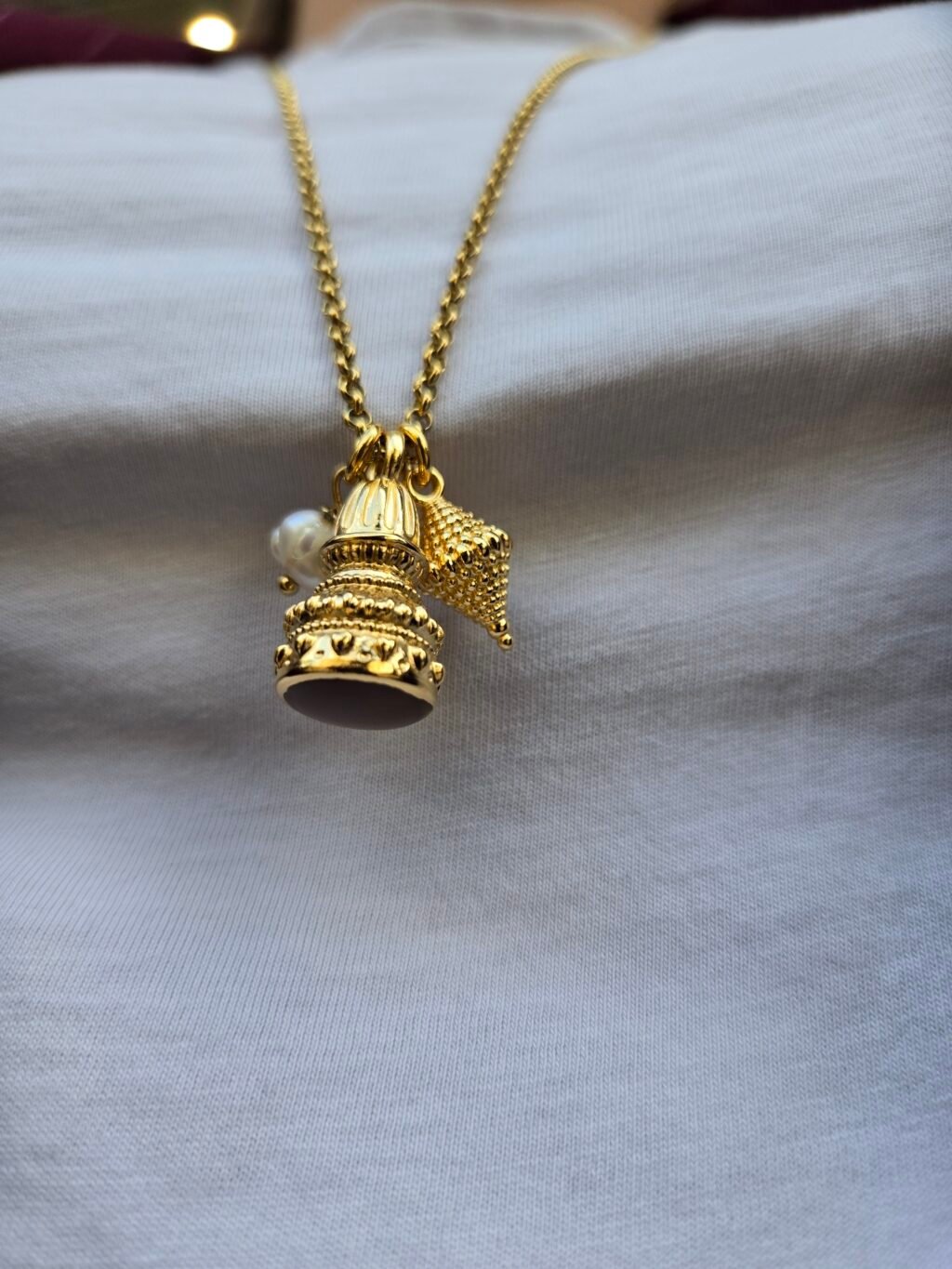 Iridizon κολιέ bell antique g