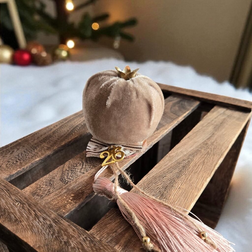 Iridizon γούρι σπιτιού βελούδινο ρόδι