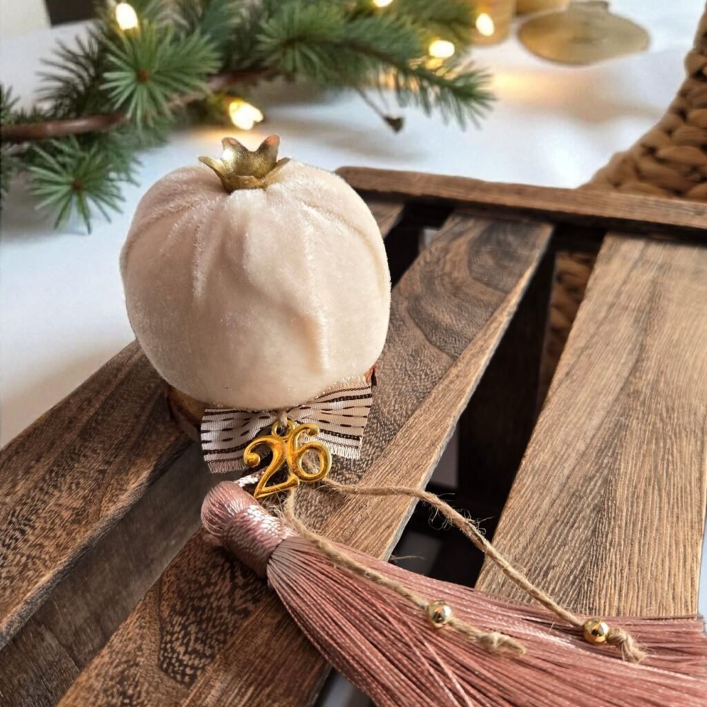 Iridizon γούρι σπιτιού βελούδινο ρόδι