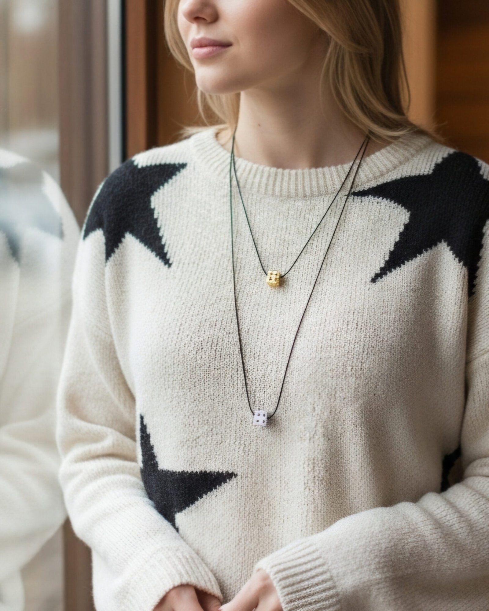 Iridizon σετ κολιέ για ζευγάρι ζάρι