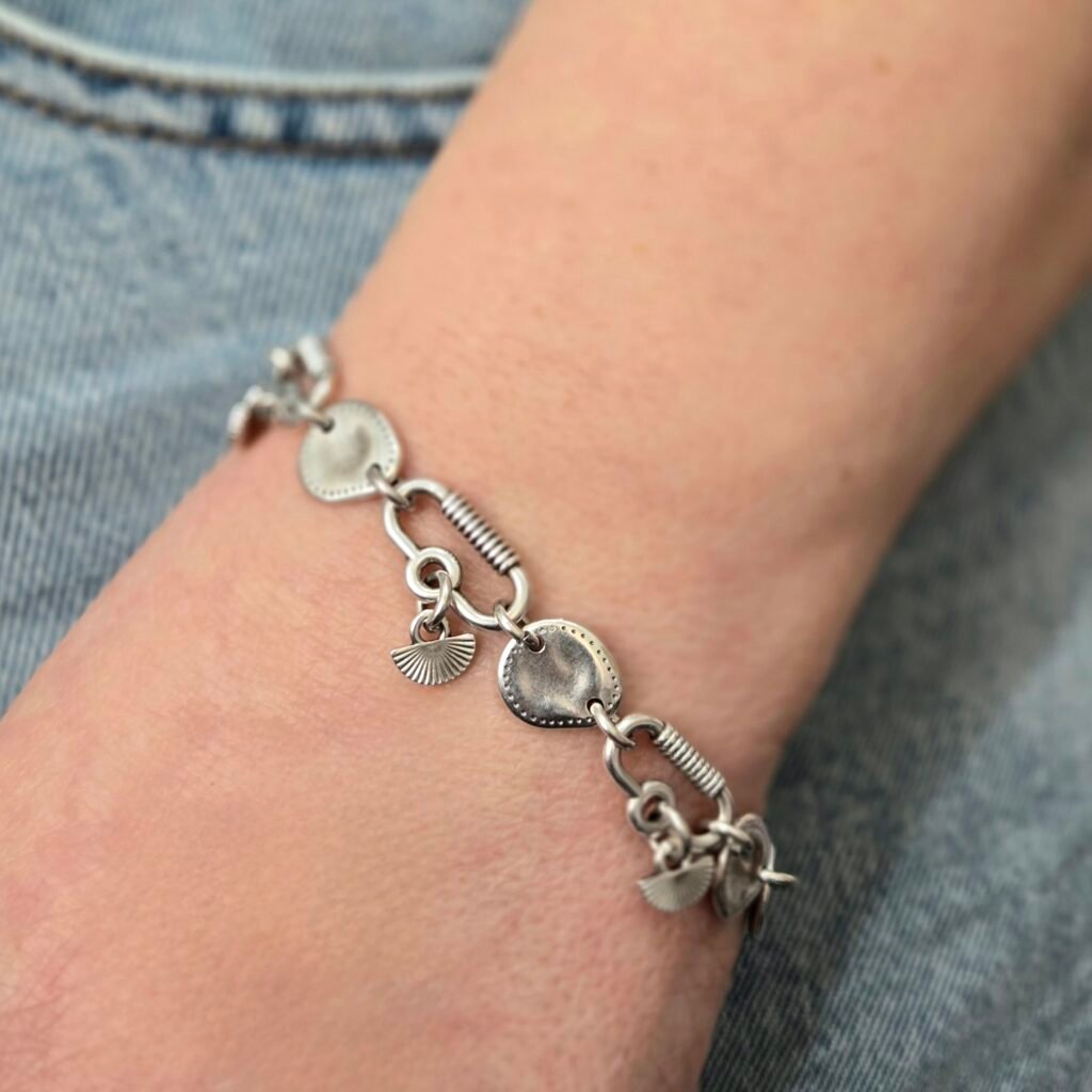 Iridizon βραχιόλι chain links βεντάλιες