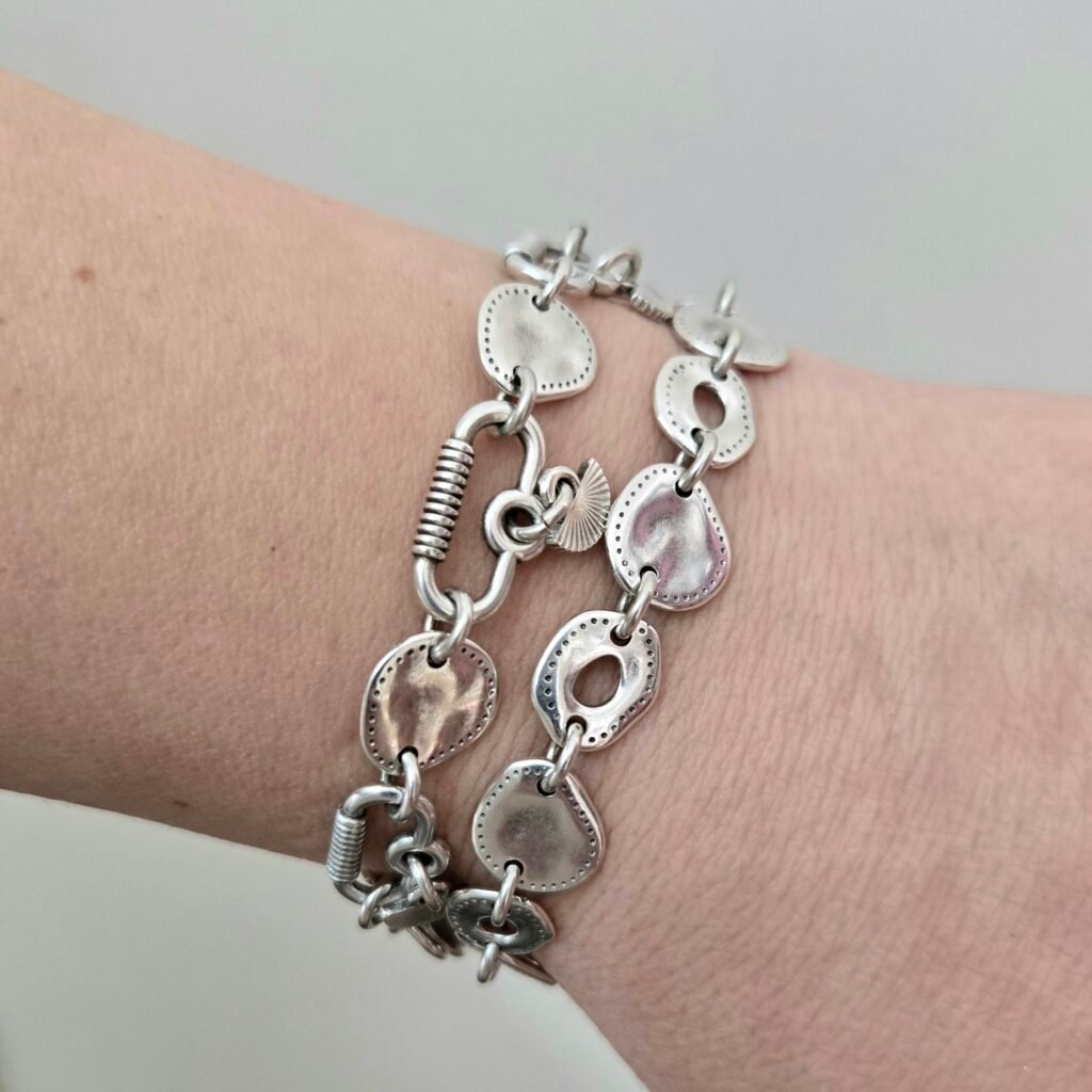 Iridizon βραχιόλι chain links βεντάλιες