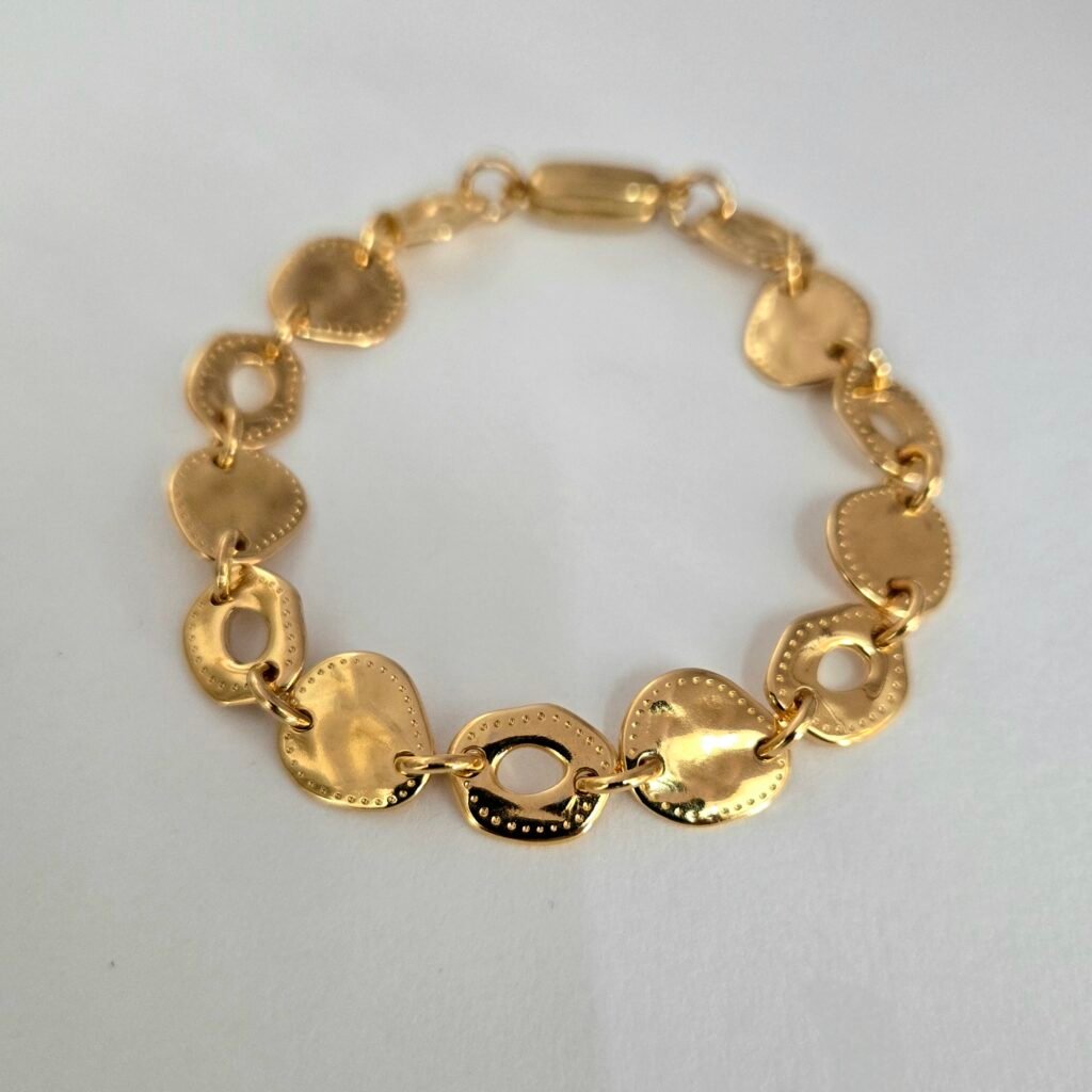 Iridizon βραχιόλι chain links επίχρυσο