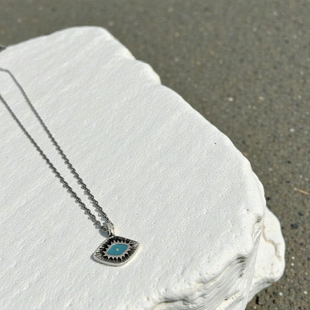 Iridizon κολιέ αλυσίδα ματάκι
