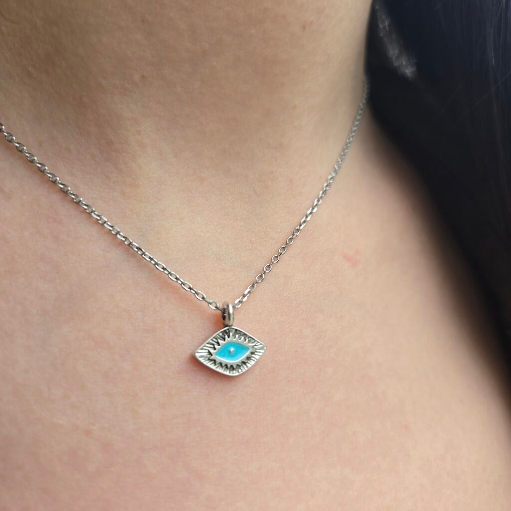 Iridizon κολιέ αλυσίδα ματάκι