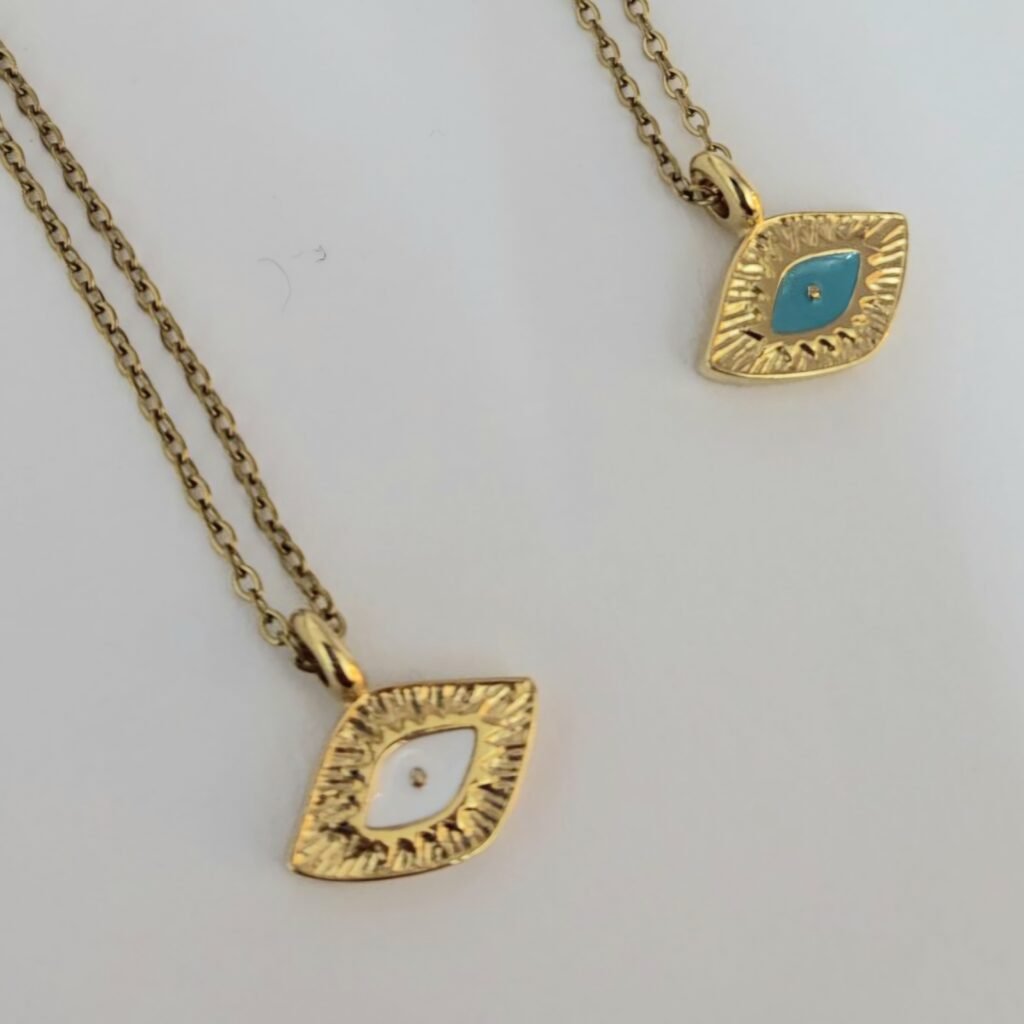 Iridizon κολιέ αλυσίδα ματάκι g