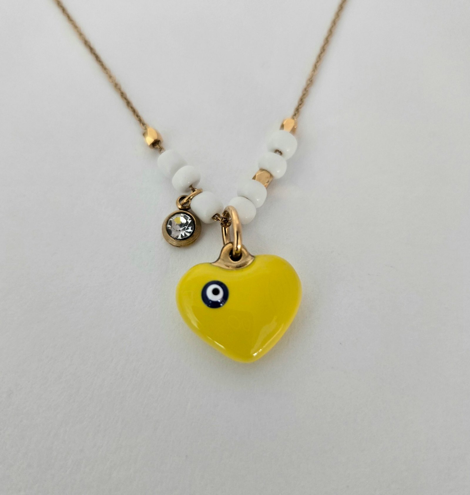 Iridizon κολιέ καρδία με μάτι