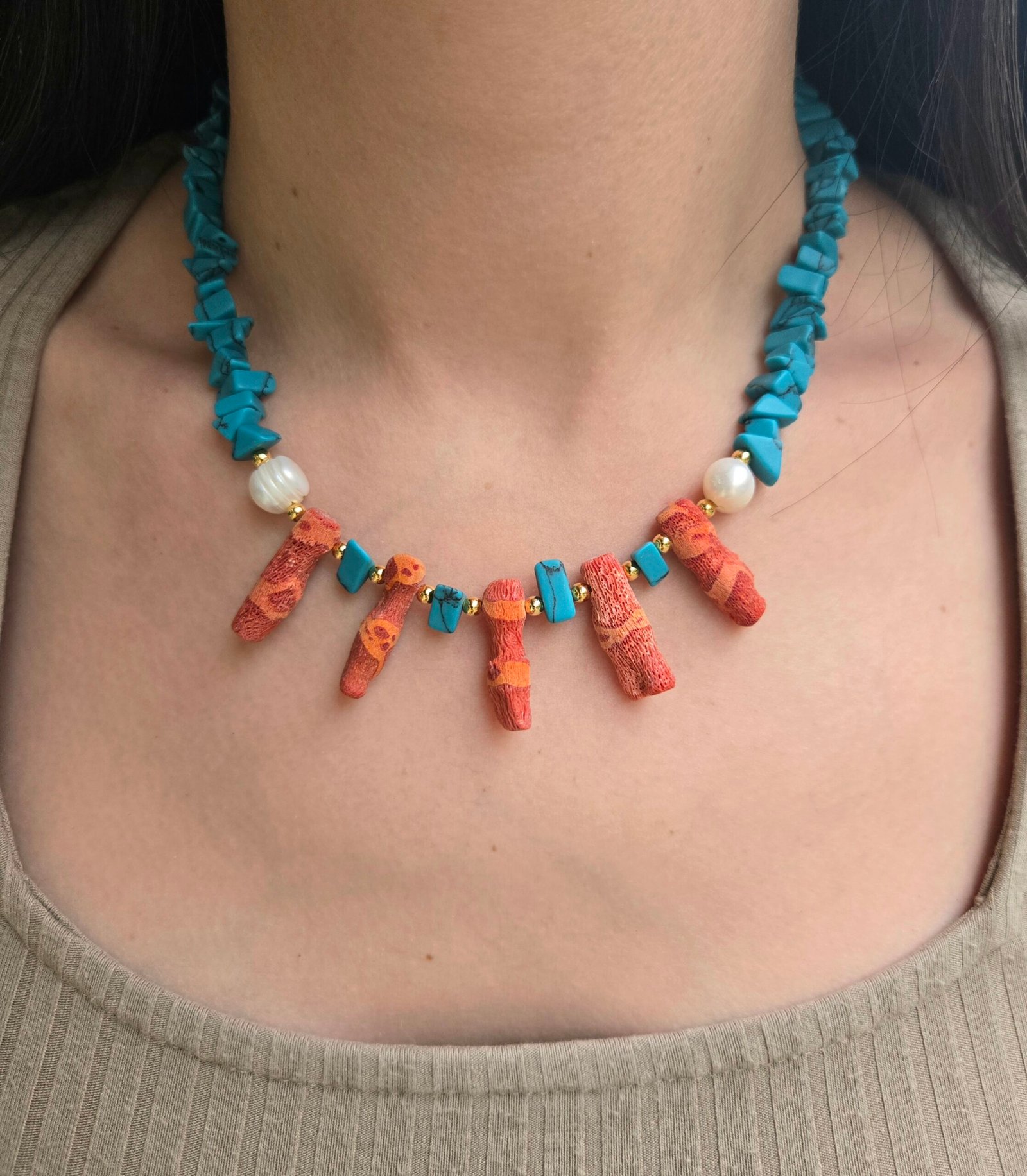 Iridizon κολιέ κοράλλι