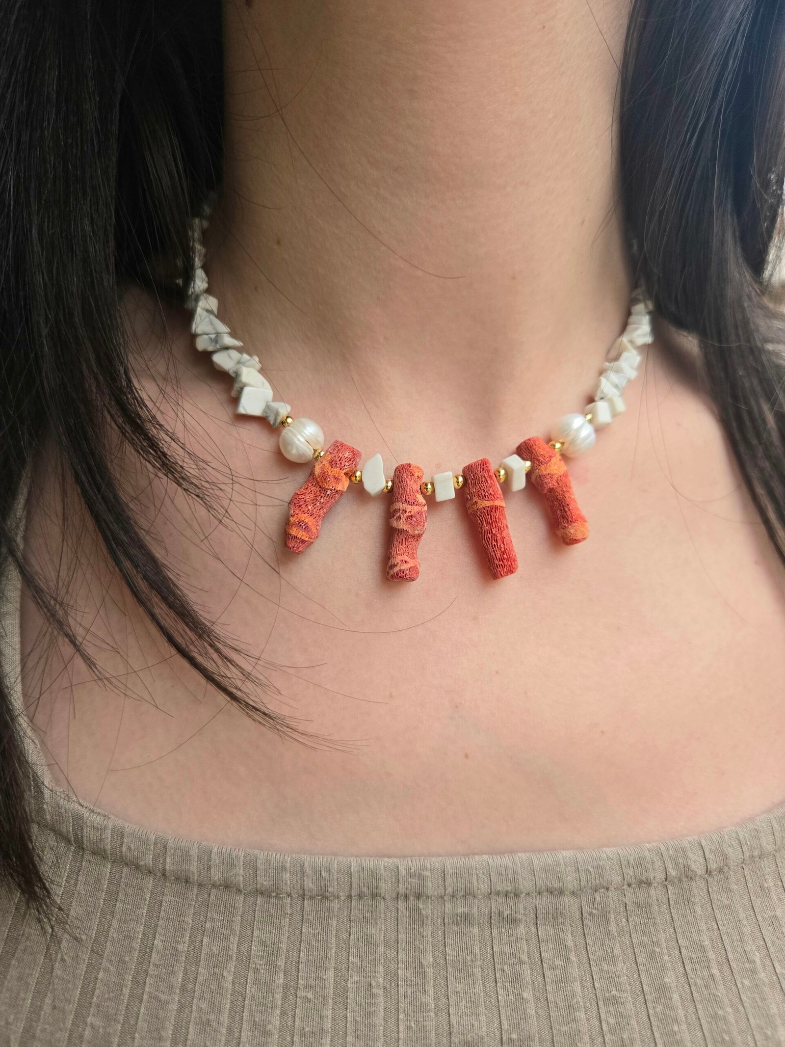 Iridizon κολιέ κοράλλι