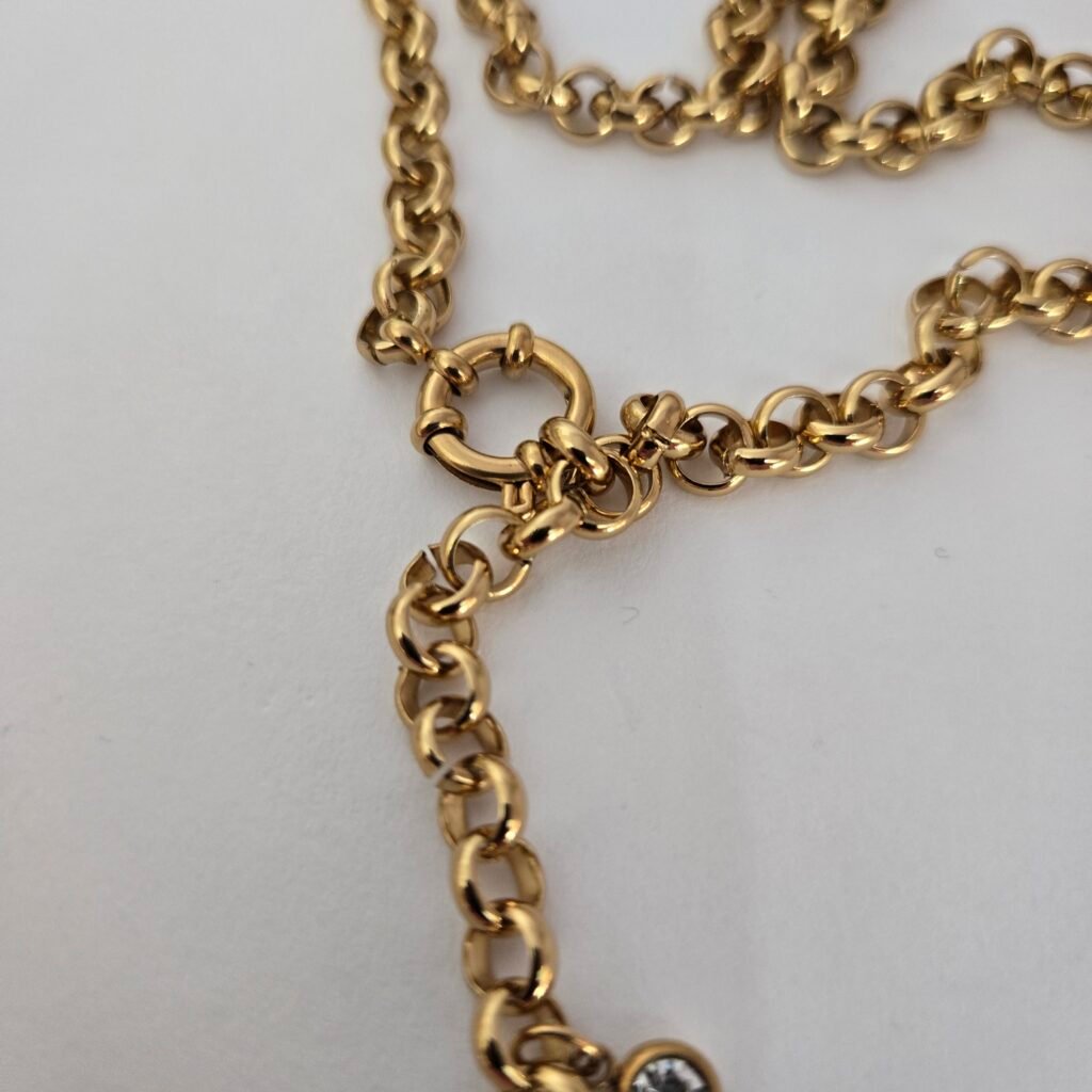 Iridizon κολιέ πολύχρωμη καρδιά αλυσίδα