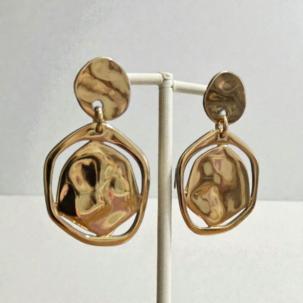 Iridizon σκουλαρίκια double disc