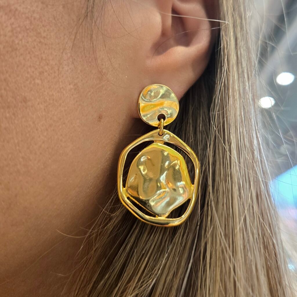 Iridizon σκουλαρίκια double disc