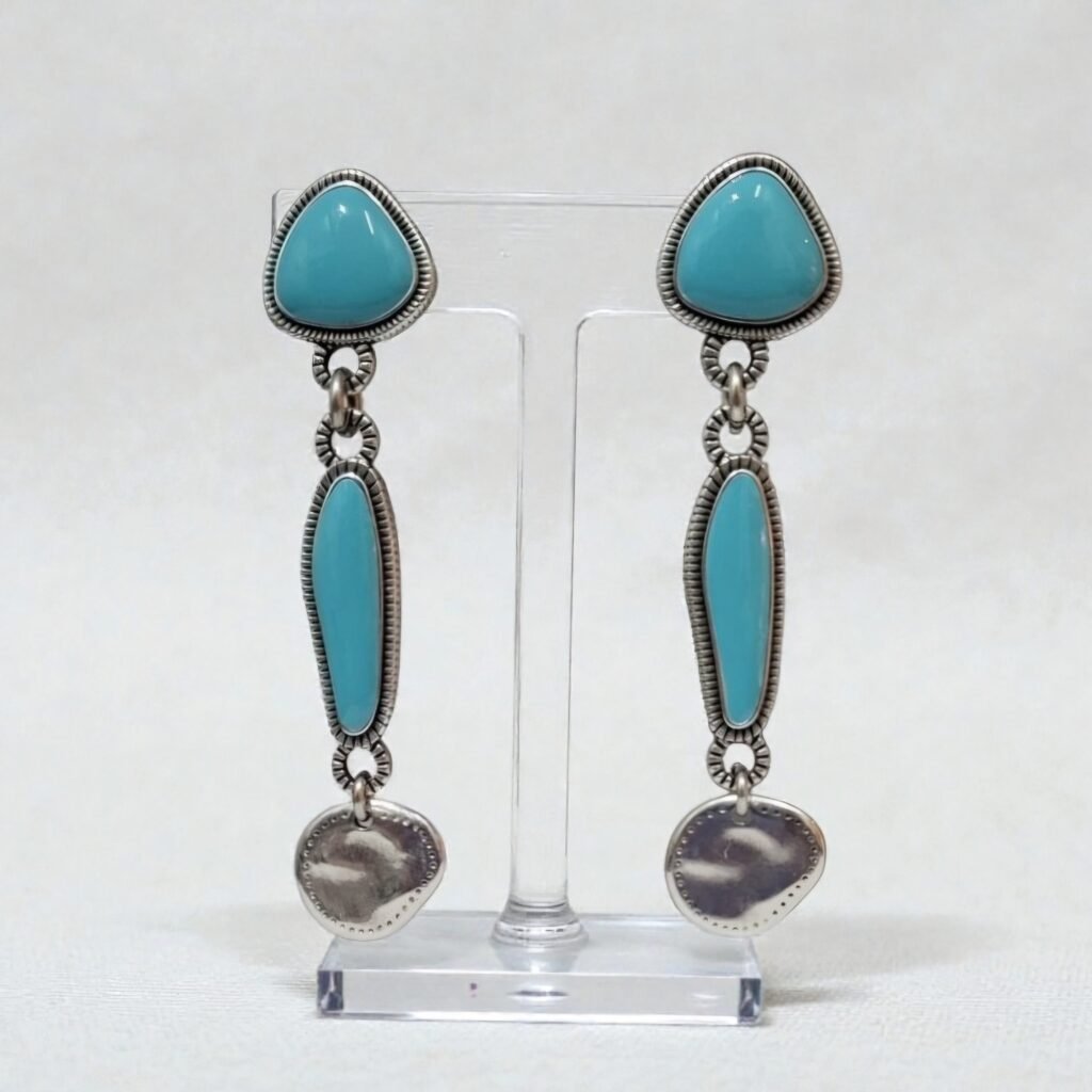 Iridizon σκουλαρίκια double enamel & disc s