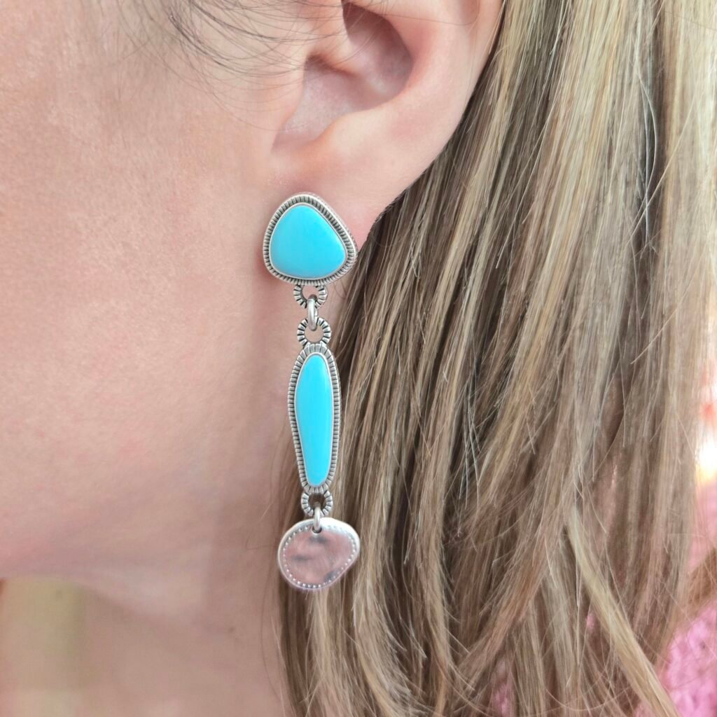 Iridizon σκουλαρίκια double enamel & disc s