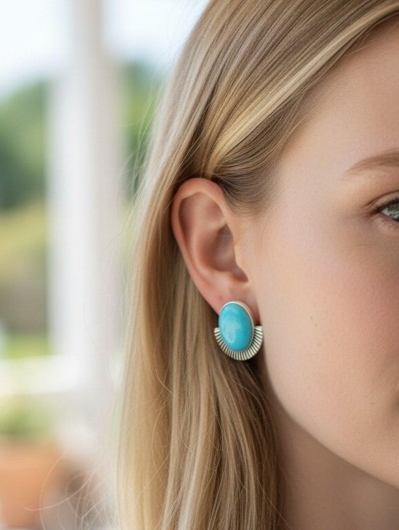 Iridizon σκουλαρίκια οβάλ με σμάλτο g