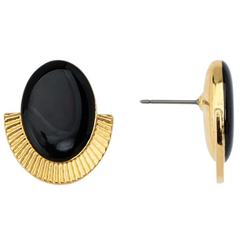 Iridizon σκουλαρίκια οβάλ με σμάλτο g