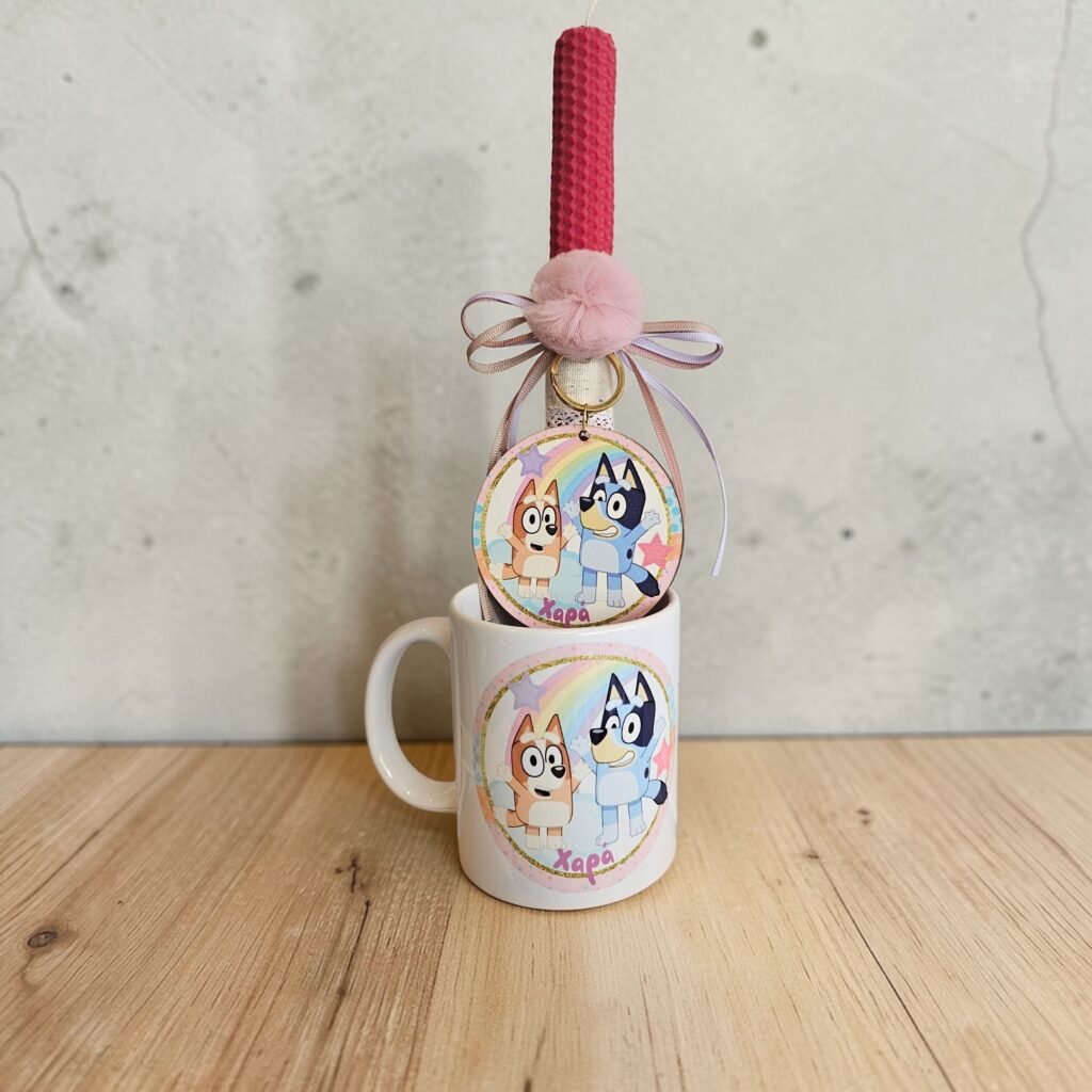 Iridizon λαμπάδα κούπα Bluey