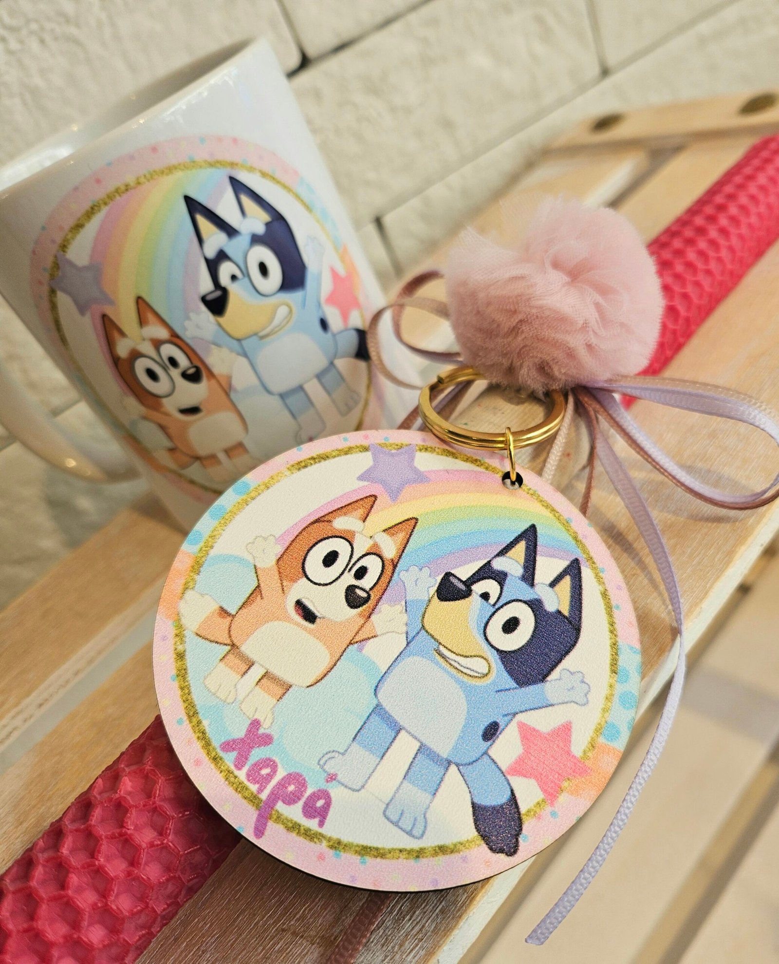 Iridizon λαμπάδα κούπα Bluey