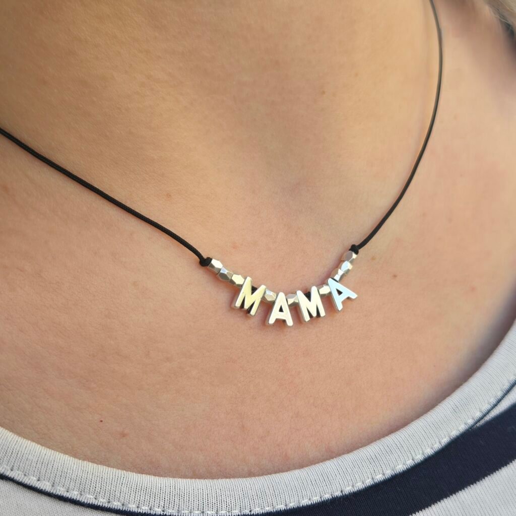 Iridizon κολιέ μαμά επάργυρο