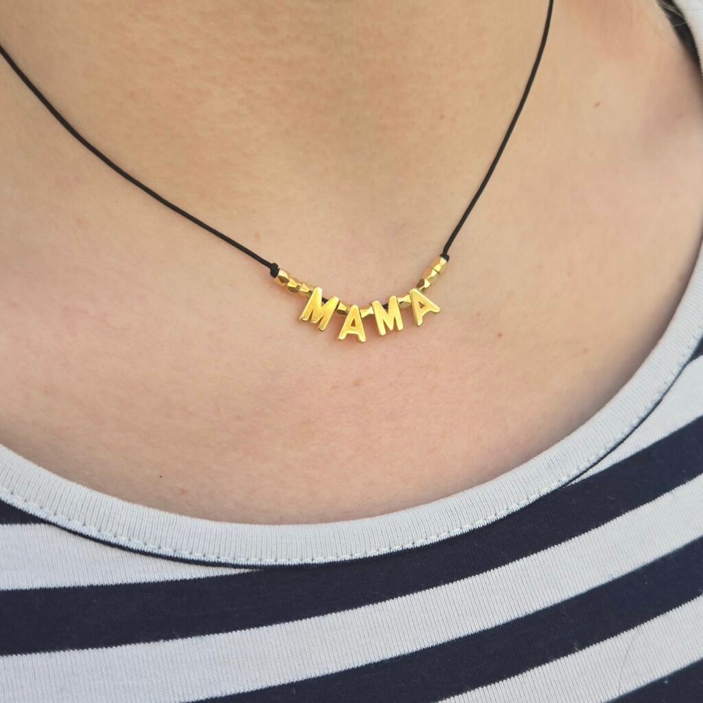 Iridizon κολιέ μαμά επίχρυσο