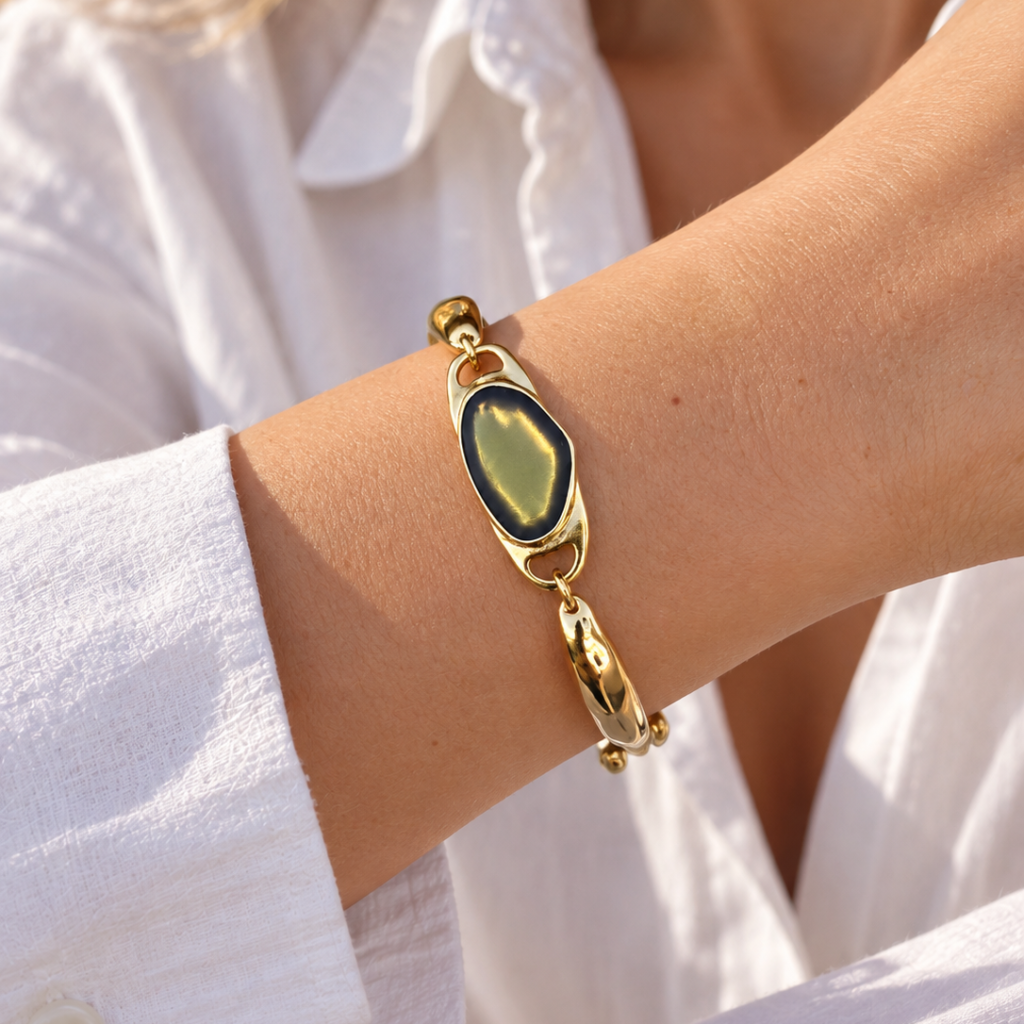 Iridizon βραχιόλι bangle με σμάλτο