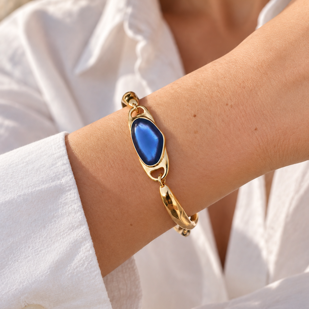 Iridizon βραχιόλι bangle με σμάλτο